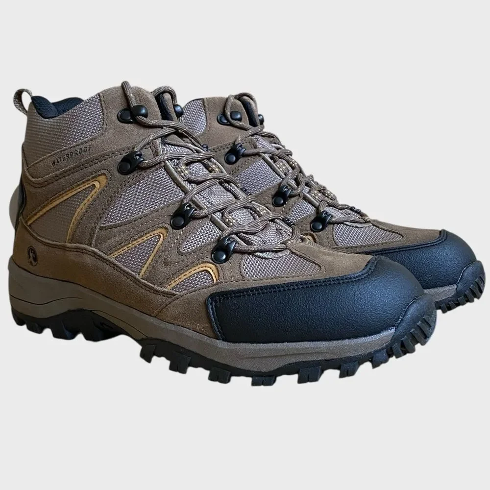 NWB Northside Snohomish Mid Waterproof Hiking Boots Men's Size 12 Tan Dark Honey